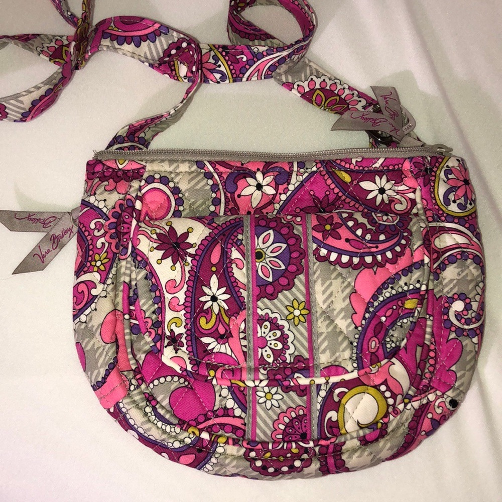 Vera Bradley crossbody lizzy paisley meets plaid